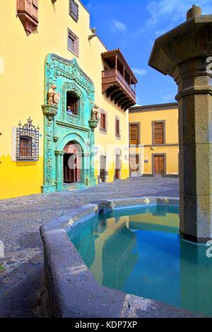 Casa de Colon, Altstadt Vegueta in Las Palmas de Gran Canaria, Gran Canaria, Kanarische Inseln, Spanien, Atlantik, Europa Stockfoto