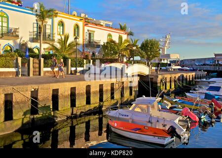 Puerto de Mogan, Gran Canaria, Kanarische Inseln, Spanien, Atlantik, Europa Stockfoto