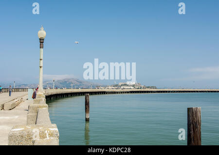 San Francisco, Kalifornien, USA, 08. September 2017. Der San Francisco Municipal Pier ist eine der malerischen Schätze der Stadt. Es ist jetzt in der großen Notwendigkeit Stockfoto