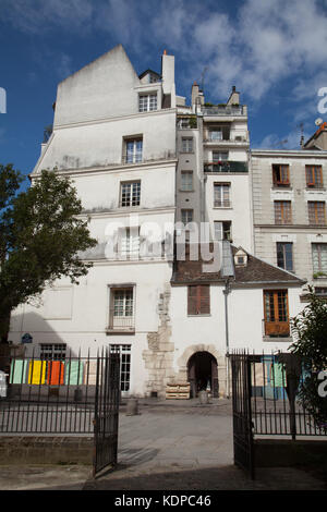 Rue Saint-Julien-le-Pauvre, Paris, Frankreich. Stockfoto