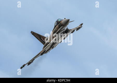 RAF Eurofighter Typhoon Anzeige der RIAT, Royal International Air Tattoo an RAF Fairford, England, Großbritannien Stockfoto