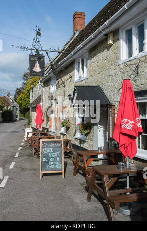 Das Bell Inn Wylye, Warminster, Wiltshire, England, Großbritannien Stockfoto