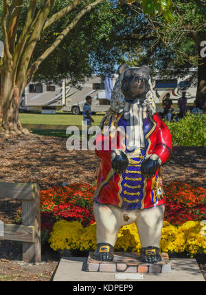 Mumfest in New Bern, North Carolina historic downtown Festival die Blumen und Spaß Stockfoto