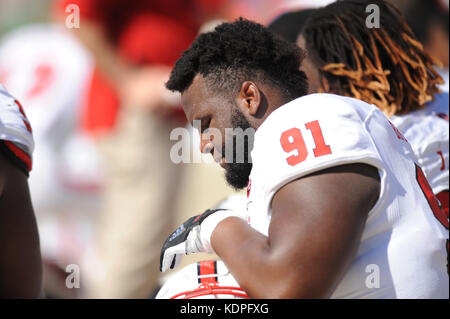 Pittsburgh, PA, USA. 14 Okt, 2017. Während der Pitt Panthers vs NC Zustand Wolfpack Spiel am Heinz Feld in Pittsburgh, PA. Jason Pohuski/CSM/Alamy leben Nachrichten Stockfoto