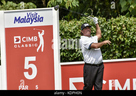 Kuala Lumpur, Malaysia. 15 Okt, 2017. Pat Perez der USA in Aktion während der CIMB Klassiker 2017 Tag 4 Am 15. Oktober 2017 An TPC Kuala Lumpur, Malaysia. Quelle: Chris Jung/ZUMA Draht/Alamy leben Nachrichten Stockfoto