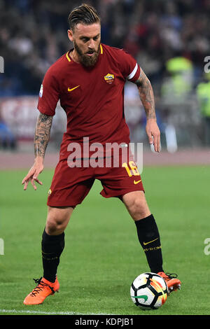 Rom, Italien. 15 Okt, 2017. Rom 14-10-2017 Olympiastadion Lega serie a Roma napoli Nella foto Daniele de Rossi Foto fotografo01 Gutschrift: unabhängige Fotoagentur/alamy leben Nachrichten Stockfoto