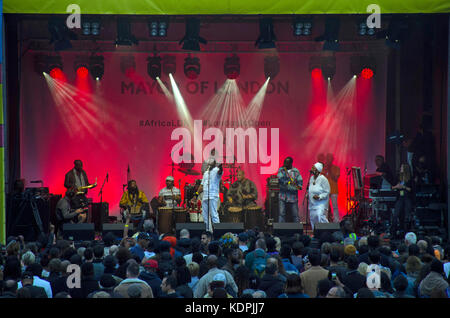 London, Großbritannien. 14. Oktober, 2017. London auf dem Platz 2017 Afrika Tag als Black History Month durch den Bürgermeister von London organisierte gefeiert. Credit: Johnny armstead/alamy leben Nachrichten Stockfoto