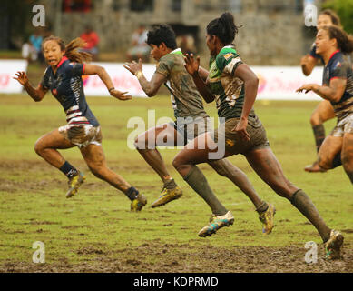 Colombo, Sri Lanka. 15 Okt, 2017. Asien Rugby sevens 2017 an der Rennstrecke Boden am 15. Oktober 2017 in Colombo, Sri Lanka Credit: vimukthi embuldeniya/alamy leben Nachrichten Stockfoto