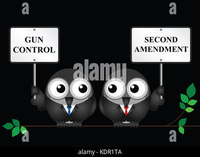 Gun Control Verse in den usa zweite Änderung und das Recht, Waffen zu halten und tragen Stockfoto