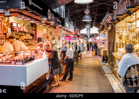 Der Markt La Boqueria in Barcelona Stockfoto