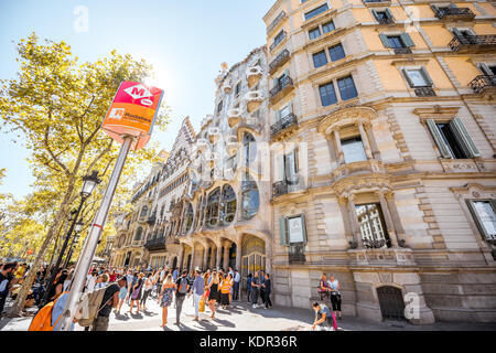 Casa Batllo Gebäude in Barcelona Stockfoto