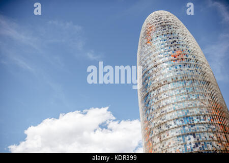 Torre Agbar in Barcelona Stockfoto