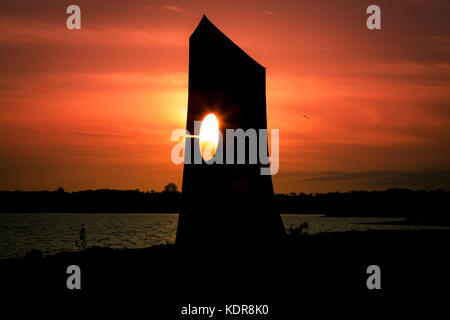 Die Statue des Großen Turms bei Rutland Water Stockfoto