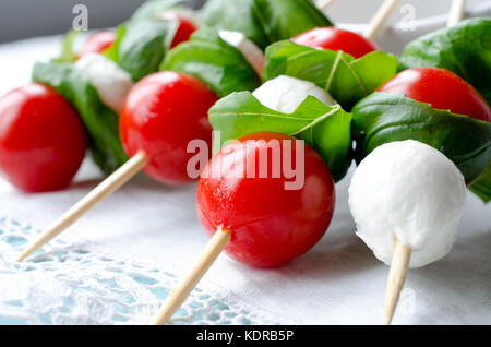 Caprese-snack Stockfoto