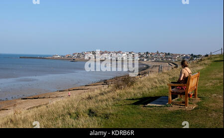 Küstenstadt Herne Bay in Kent uk Oktober 2017 Stockfoto