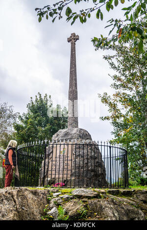 Glencoe Massacre Memorial, 1883, Glencoe, Argyll und Bute, Schottland Stockfoto