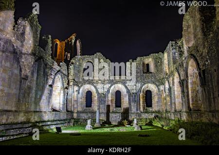 Fountains Abbey Stockfoto