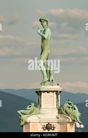 Michelangelo Platz in Florenz Stockfoto