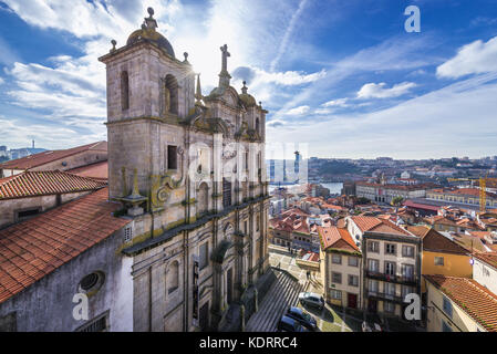 Igreja Dos Grilos Kirche und Kloster (buchstäblich Cricket Kirche) in Porto Stadt auf der iberischen Halbinsel, zweitgrößte Stadt in Portugal Stockfoto