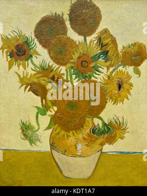 Vincent van Gogh - Sonnenblumen (1888) Stockfoto