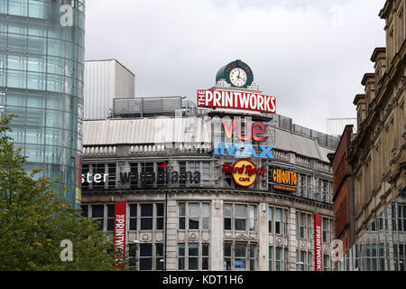 Den Printworks Unterhaltungskomplex in Manchester City Centre Stockfoto