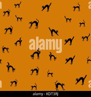 Vektor halloween nahtlose Muster Stock Vektor