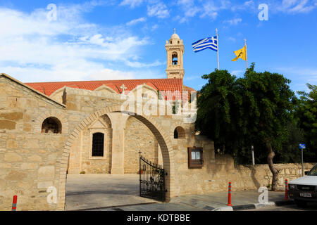 Griechisch-orthodoxe Kirche der heiligen Irene, Pervolia, Larnaca, Zypern Stockfoto