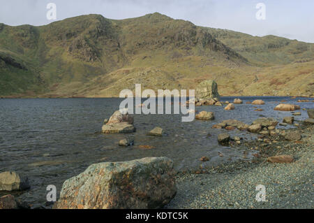 Lake District, Mountain Tarn, Hebel wasser Coniston Tal Stockfoto