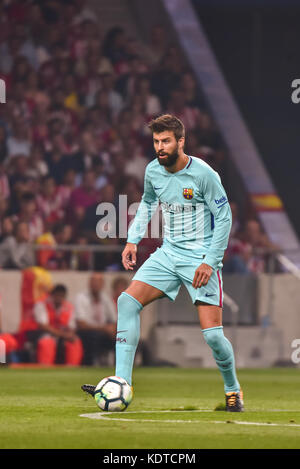 Die Fußballmach feiert in Madrid, spanien, im wanda metropolitano Stadion zwischen Atletico de Madrid gegen F.C. Barcelona mit dem Finale 1-1 Stockfoto