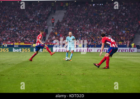 Die Fußballmach feiert in Madrid, spanien, im wanda metropolitano Stadion zwischen Atletico de Madrid gegen F.C. Barcelona mit dem Finale 1-1 Stockfoto