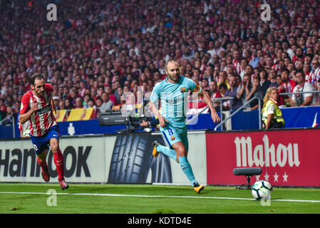 Die Fußballmach feiert in Madrid, spanien, im wanda metropolitano Stadion zwischen Atletico de Madrid gegen F.C. Barcelona mit dem Finale 1-1 Stockfoto