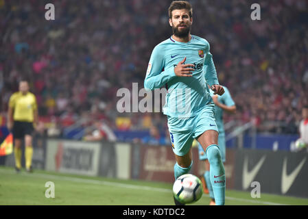 Die Fußballmach feiert in Madrid, spanien, im wanda metropolitano Stadion zwischen Atletico de Madrid gegen F.C. Barcelona mit dem Finale 1-1 Stockfoto