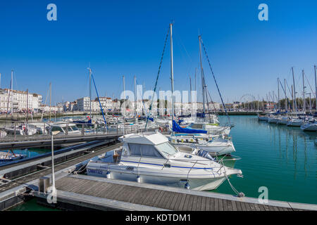 Der alte Hafen (Vieux Port) von La Rochelle, CHARENTE-MARITIME, Frankreich. Stockfoto