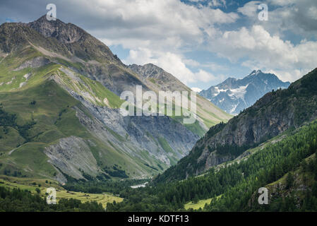 Landschaft rund um La Grave, Frankreich, Europa. Stockfoto