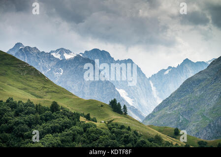 Landschaft rund um La Grave, Frankreich, Europa. Stockfoto