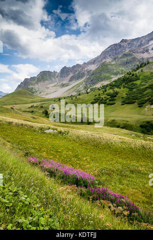 Landschaft rund um La Grave, Frankreich, Europa. Stockfoto