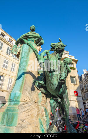 Statue von Eugène Fromentin (Künstler), La Rochelle, Frankreich. Stockfoto