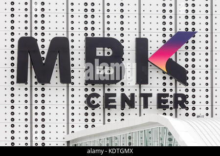 MBK Einkaufszentrum logo, Bangkok, Thailand Stockfoto