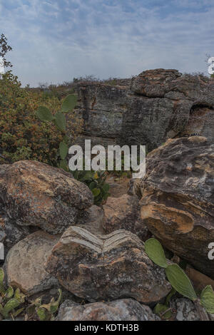 Durchgang zwischen den Canyon der Bergkette. lubango. Angola. Stockfoto