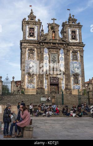 Kirche des Heiligen Ildefonso von Toledo in Batalha Platz in Santo Ildefonso Zivilgemeinde von Porto, zweitgrößte Stadt in Portugal Stockfoto