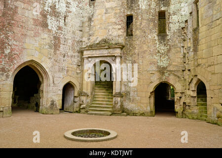 Old Wardour Castle, in der Nähe von Salisbury in Wiltshire, Großbritannien. Stockfoto