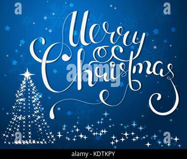 Urlaub vektor Schriftzug, frohe Weihnachten Stock Vektor
