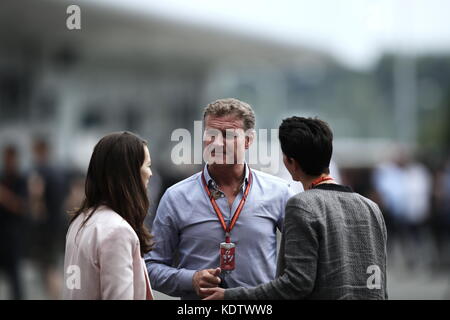 Suzuka, Japan. Oktober 2017. David Coulthard F1 : der große Preis der japanischen Formel 1 auf dem Suzuka Circuit in Suzuka, Japan . Quelle: Sho Tamura/AFLO/Alamy Live News Stockfoto