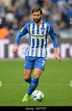 Marvin PLATTENHARDT (B), Fussball 1. Bundesliga, 8. Spieltag, Hertha BSC Berlin (B) - FC Schalke 04 (GE) 0:2, am 14.10.2017 in Berlin/Deutschland. |Nutzung weltweit Stockfoto