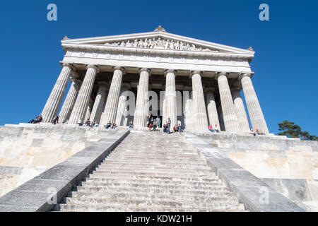 Donaustauf, Deutschland. Oktober 2017. Die Walhalla in Donaustauf, Deutschland, 16. Oktober 2017. In diesem Jahr feiert die Hall of Fame ihr 175. Bestehen. Quelle: Armin Weigel/dpa/Alamy Live News Stockfoto