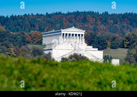 Donaustauf, Deutschland. Oktober 2017. Die Walhalla in Donaustauf, Deutschland, 16. Oktober 2017. In diesem Jahr feiert die Hall of Fame ihr 175. Bestehen. Quelle: Armin Weigel/dpa/Alamy Live News Stockfoto