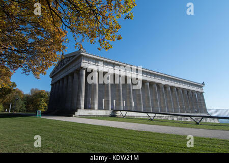 Donaustauf, Deutschland. Oktober 2017. Die Walhalla in Donaustauf, Deutschland, 16. Oktober 2017. In diesem Jahr feiert die Hall of Fame ihr 175. Bestehen. Quelle: Armin Weigel/dpa/Alamy Live News Stockfoto