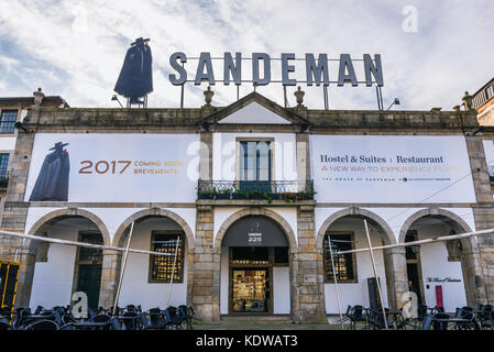 Sandeman Port Wein Gebäude auf Diogo Leite Avenue in Vila Nova de Gaia Stadt von Portugal Stockfoto