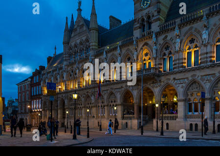 Guildhall am St. Giles Square Northampton. Stockfoto