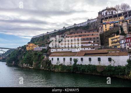 Kloster Serra do pilar und Weinkeller in Vila Nova de Gaia, Portugal Stockfoto